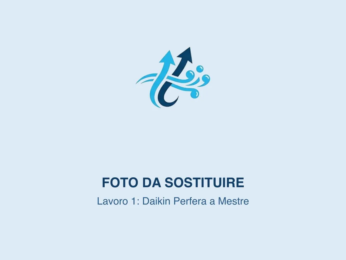Condizionatore Daikin Perfera installato nel disimpegno di un appartamento a Mestre